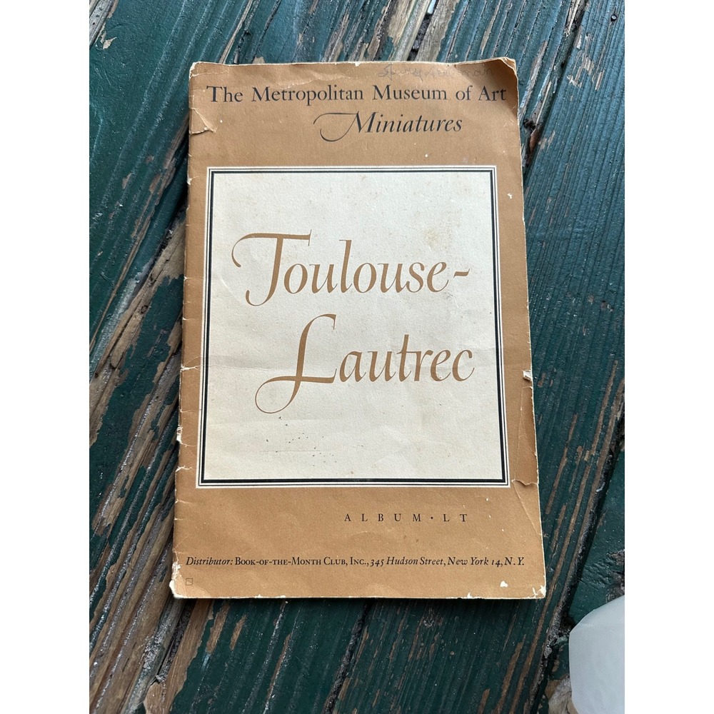 Vintage 1952 Metropolitan Museum of Art Miniatures Toulouse-Lautrec Album LT
